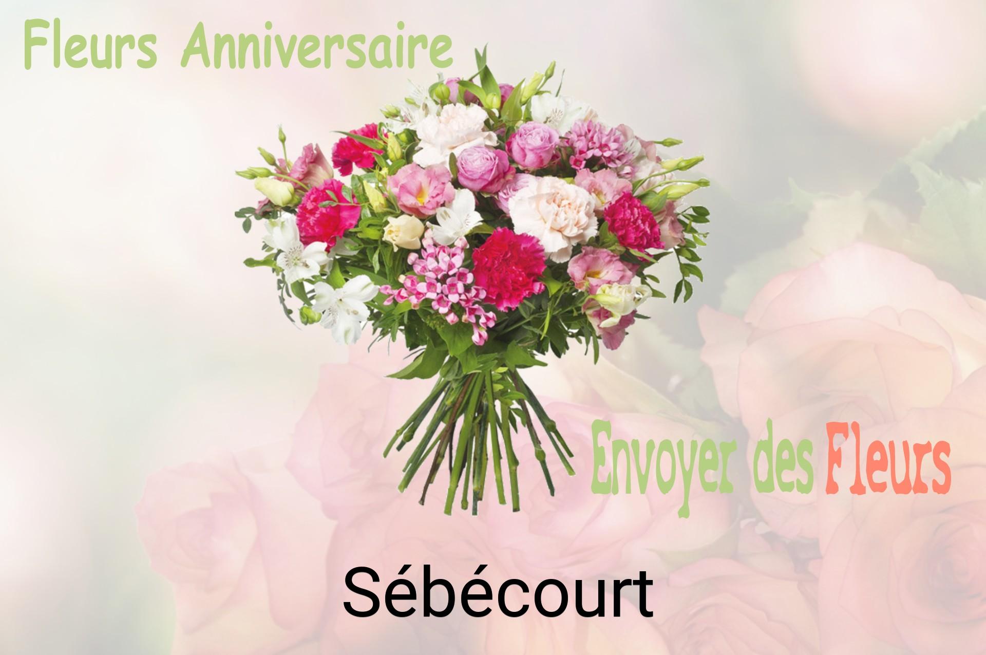 Bouquet de fleurs d’anniversaire livré à Sébécourt